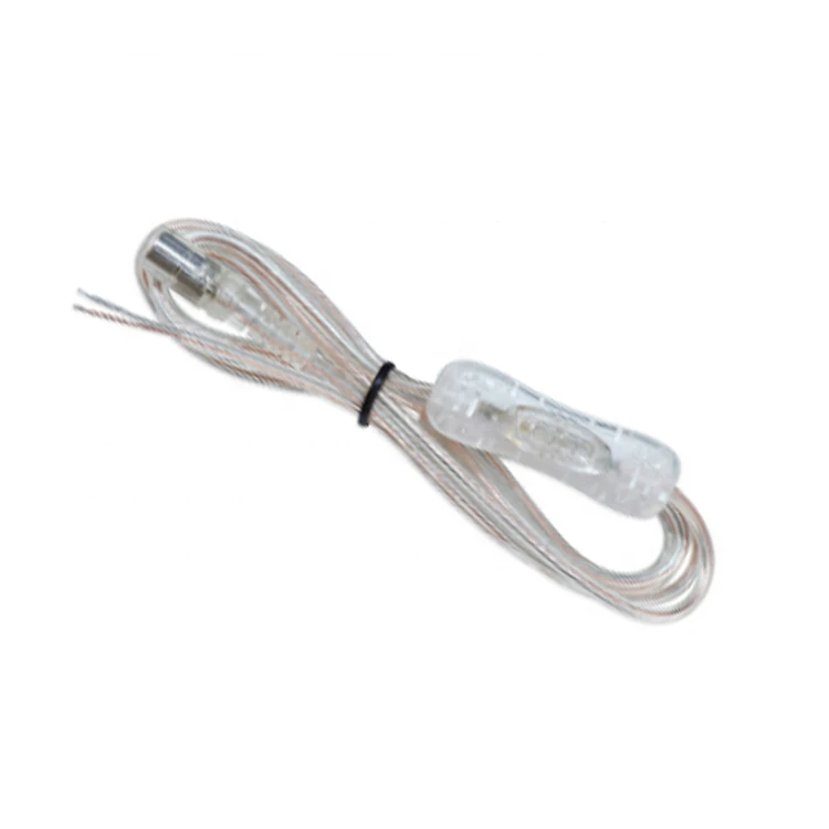 DC5.5*2.1 DC control line with 304 switch light bar dc transparent  Light bar boat switch power cable