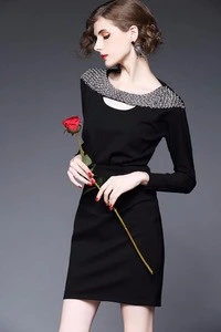 DD275 chinese clothing manufacturers wholesale for women 2016 spring fashion long sleeve dress