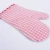 Import Decorative pattern cotton inside 166g long heat-resistant silicone cotton oven mitt from China