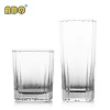 diamond 290ml square juice drinking tumbler whisky wine glass cup for bar