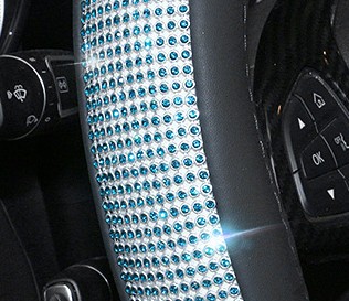 Diamond Nice Leather Steering Wheel Cover