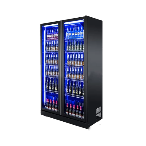 display fridge 2 door merchandiser wine cooler wine and beverage coolers