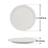 Disposable Biodegradable Tableware in China Supplier 10 Inch Sugarcane Bagasse Round Plate with Kh-Tmp103
