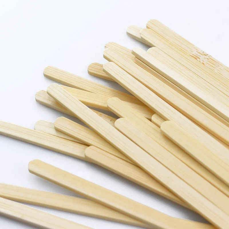Disposable Eco Friendly Biodegradable Stir Sticks for Tea Hot Cold Beverages bamboo coffee stir stick for coffee stirrer