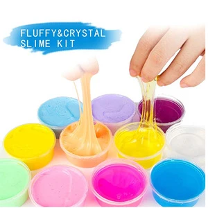 DIY Slime Kit Supplies - Clear Crystal Slime Making Kit for Girls ,kids