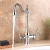 Import DOGO Classic European Style Purified 3 Way Tri-flow Kitchen Faucet Matt Black Drinking Water Mixer Tap 3-in-1 Taps from China