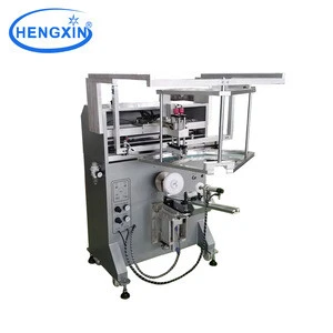Dongguan supply cylindrical screen printer for printing cone shape  glass flask/cups /test tube