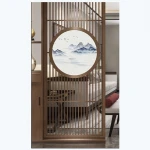 Double side embroidery art screen  room divider