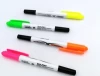 Double sided two tips highlighter marker and CD permanent marker for school use
