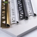 Drop shipping factory whosale price aluminium Corner Angle Ceramic Edge Goldaluminium extrusion tile trim ceramics