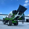 Drum Cemented 3.5cubic Mobile Self Loading Concrete Mixer With Mixing Truck