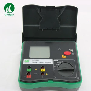 Duoyi DY4200 Digital Earth Resistance Tester Ground Resistance Meter with LCD illumination 0-2000ohm