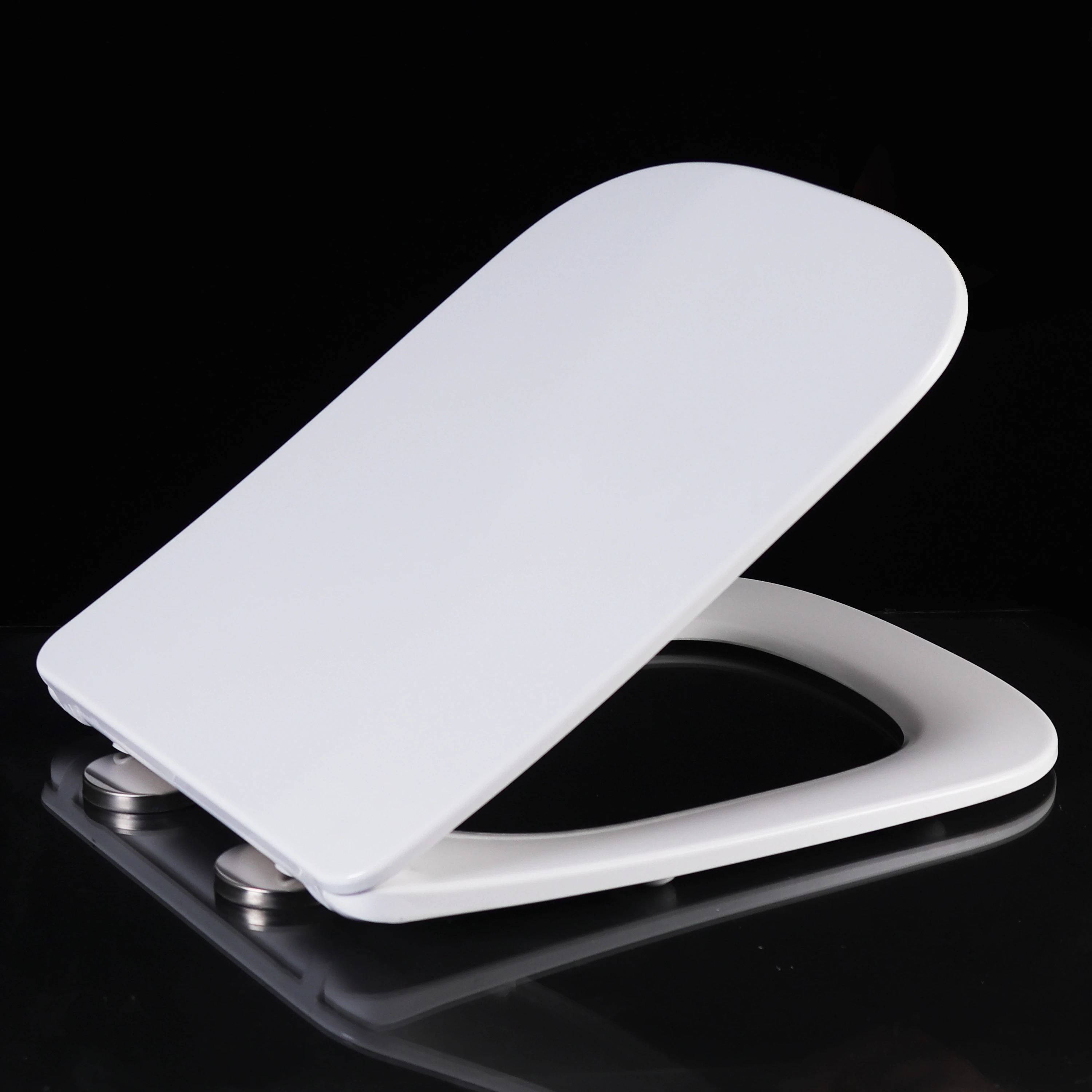 Duroplast Material Square Shaped Toilet Seat Cove  have duty top fixing toilet seat cover