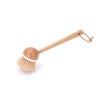 Easy Cleaning Wood Long Handle Cleaning Sisal Brushes for Kitchen Wood Fiber Washing Scrub Brush