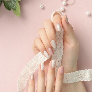 Easy to apply Winter nails sticker Non-toxic High Quality Nail wraps Real Gel nail strips nail polish strips Korean wholesale