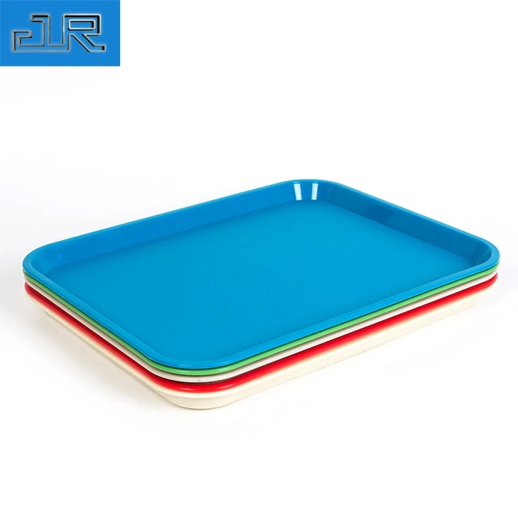 Eco-Friendly Rectangular Dining Food Plastic Serving Tray