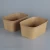 Import Eco Friendly Take Away Disposable Rectangular Square Kraft Paper Bowl With PET Lid For Salad from China
