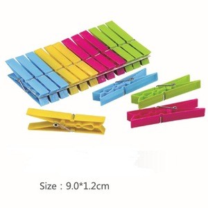 Eco-frinedly Raw Material Clothes Peg Plastic Peg Size 9*1.2cm