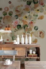 EH-153 Nancy mural wallpaper flower wall murals flowers wallpapers/wall coating