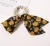 Import Elastic Hair Tie Flower Printed Women Pearl Bow Scarf Polyester Hair Scrunchies from China