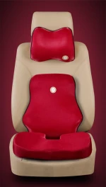 Electric Car Seat Headrest Pillow and Car Lumbar Support Pillow Carseat Foamy Cushions