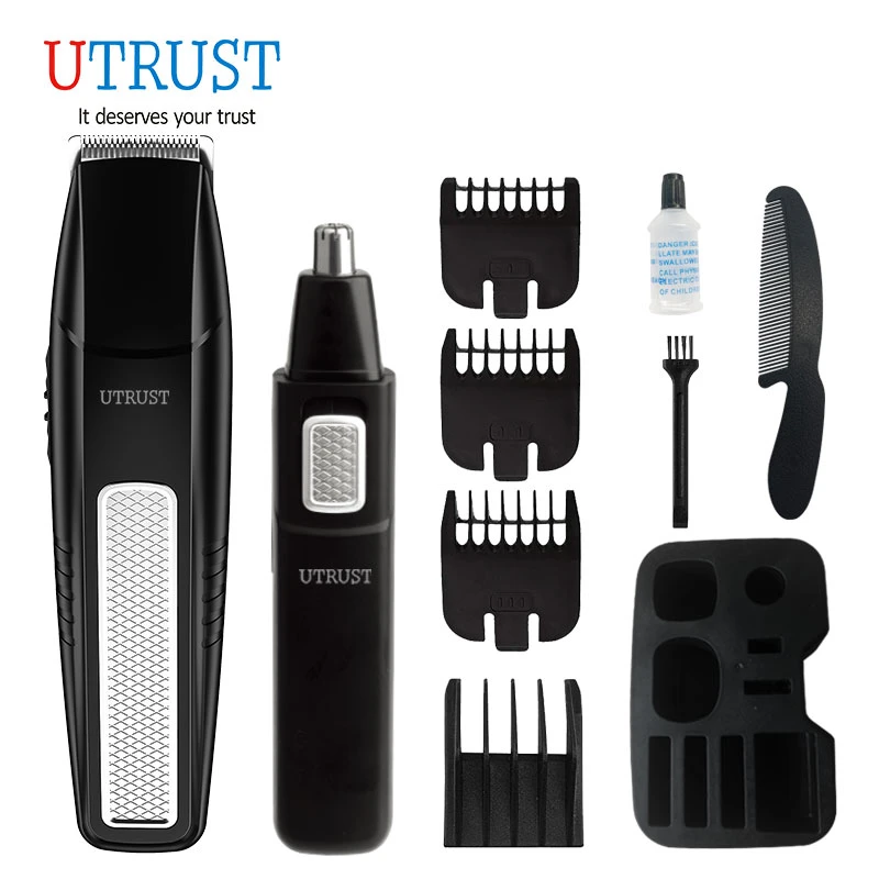Electric Grooming Sets For Men With Hair Clipper Trimmer , Beard Trimmer, Nose Trimmer And Shaver