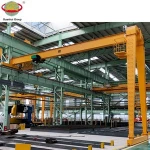 electric single girder gantry outdoor hoist crane