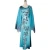 Import elegant V-neck leaf print dress long sleeve muslim women abaya islamic clothing kaftan india & pakistan clothing from China