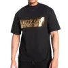 Elevate Your Streetwear with the Gold Foil Embossed Heavyweight Tee 300 gsm