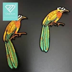 Embroidery Birds Applique Iron Sew On Patch Badge Trim Clothing Decor DIY Craft