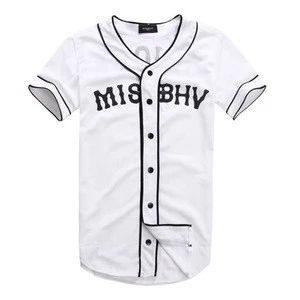Embroidery fashion baseball &amp; softball wear cheap blank baseball jerseys