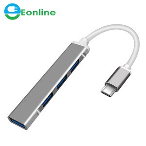 Eonline USB C HUB 3.0 2.0 Type C 3.1 Multi 4 Port Splitter For Lenovo Xiaomi Macbook Pro Air Pc Computer Notebook Laptops