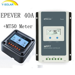 Epever 12v/24v 40A Solar Controllers + Remote Control MT50 For Motor Homes Tracer4210AN
