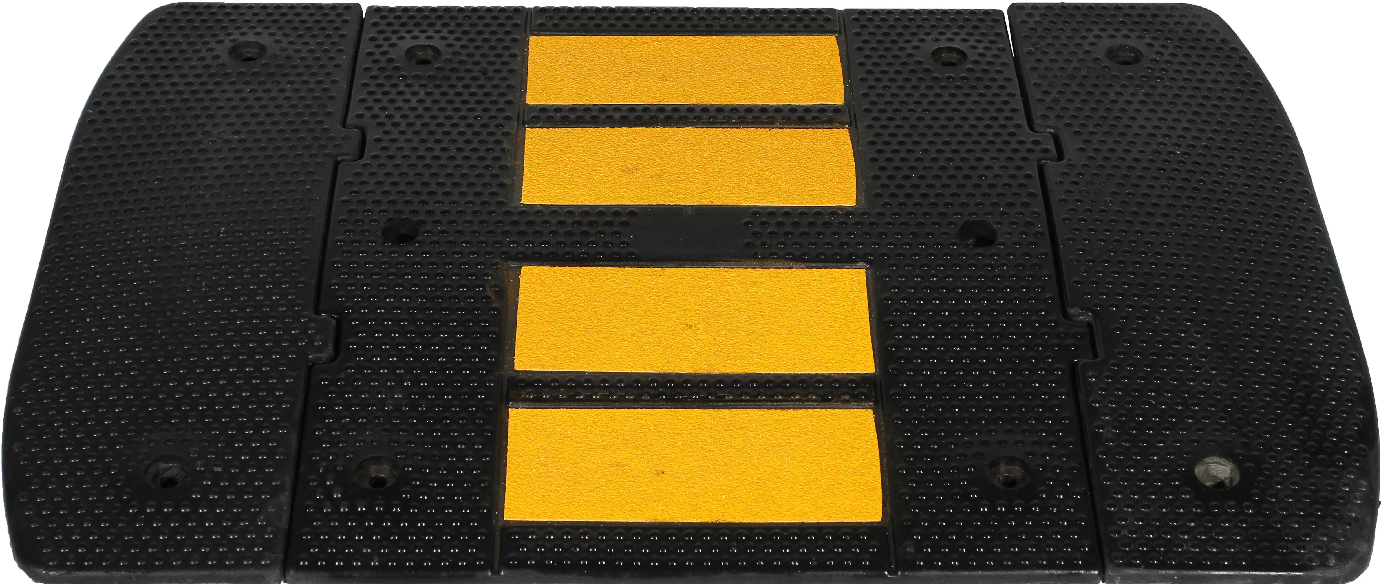 EURO STANDARD HIGH VISIBILITY RUBBER SPEED BUMP RUBBER SPEED HUMP500*600*50MM