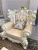 Import European Italian classical genuine leather wood  living room royal sofa set from China