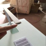 European style nail manicure table with dust collector and led light