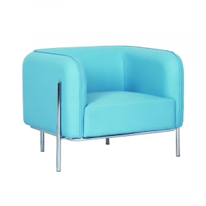 European Style Simple Design Living Room Furniture Single Seat Leather Sofa