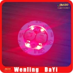 Event promotion blinking led cup pads, light up glow sticker for bottle