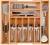 Import Expandable Bamboo Silverware Organizer Kitchen Wood Utensil Drawer Organizer Cutlery Tray from China