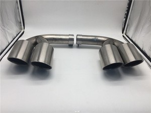 factory auto racing exhaust system muffler tail pipe for cayanne