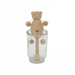 Factory Direct Baby toys drum-shaped rattle  of beech without paint