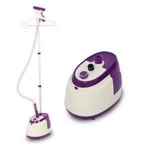 Factory directly supply best seller purple vertical clothes garment steamer with water tank
