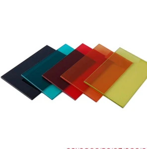 Factory price 8 mm tempered laminated glass price toughened color reflective glass