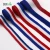 Import Factory price customized knitted stripe webbing band braided stripe tape white and red stripe sewing trim for decoration from China