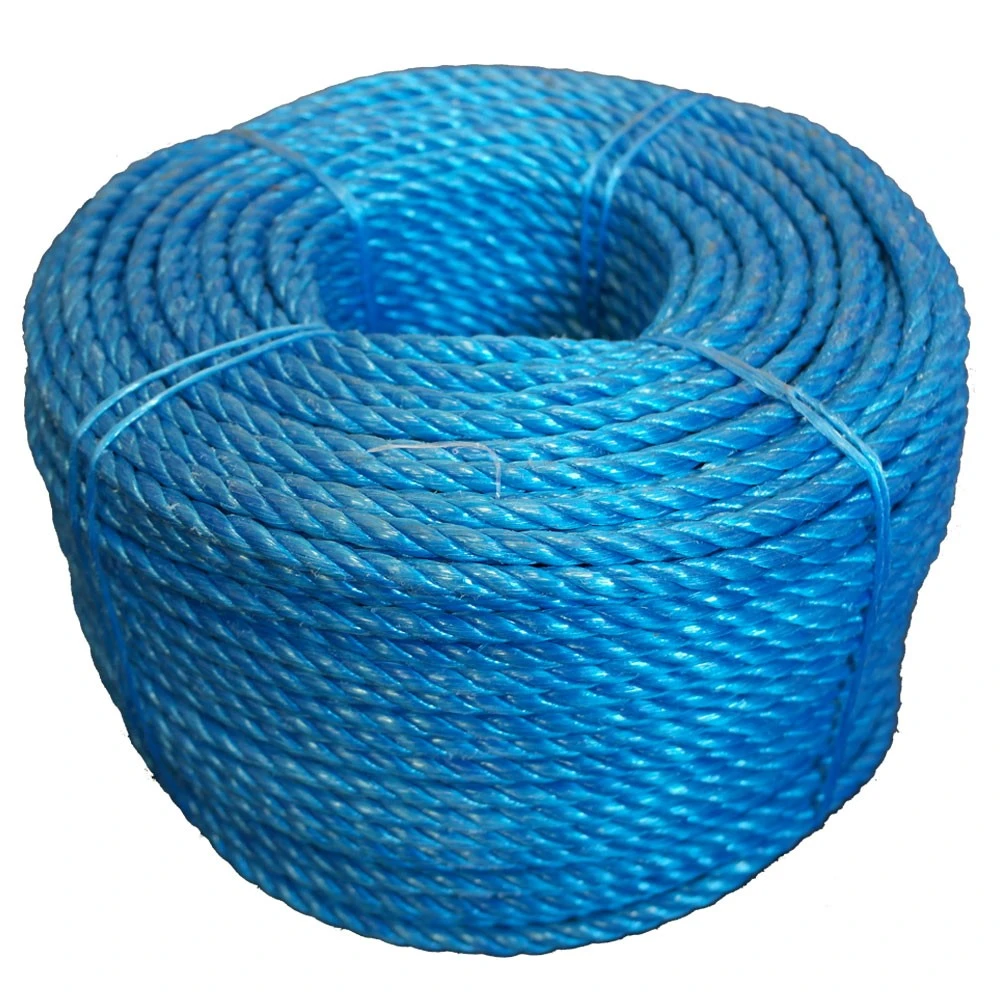 Factory sale 4mm 6mm 10mm twisted strands braided polypropylene pp nylon rope