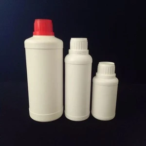 factory sale hdpe 500ml 1000ml plastic chemical 32 oz 1l white HDPE bottle with green cap