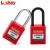 Import Factory wholesale 38mm shackle plastic safety keyed alike padlock stainless steel from China