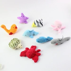 Factory Wholesale bulk mini animal shaped plush finger puppet toys