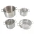 Import Factory Wholesale Custom Kitchen Cookware Stainless Steel Cooking Pots High Quality Pot And Steamer Pot Set With Glass Lid from China