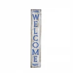 Farmhouse Style Front Porch Vertical Vintage Plaque Wooden Welcome Sign